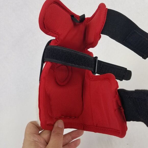 Bauer Vapor X60 Elbow Pads Guard Jr Small Hockey Hook Loop 3 Straps Hard Shell - Picture 13 of 16